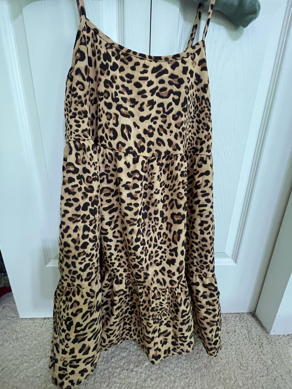SHEIN Leopard Print Tiered Sundress